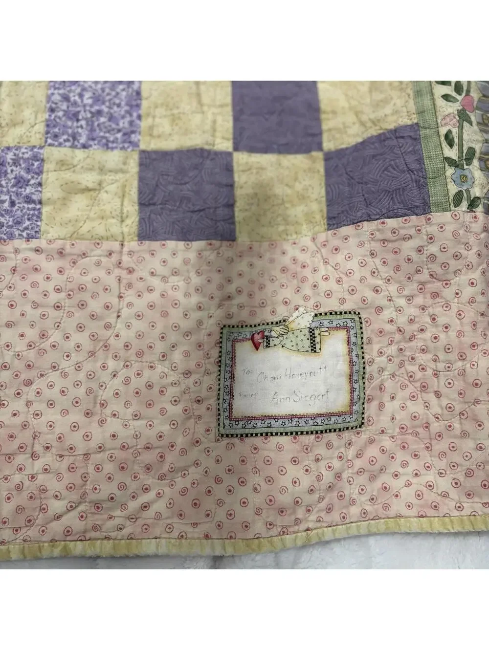 Handmade 48X78 Granny Patchwork Quilt Throw Blanket Pastel Colors Cotton